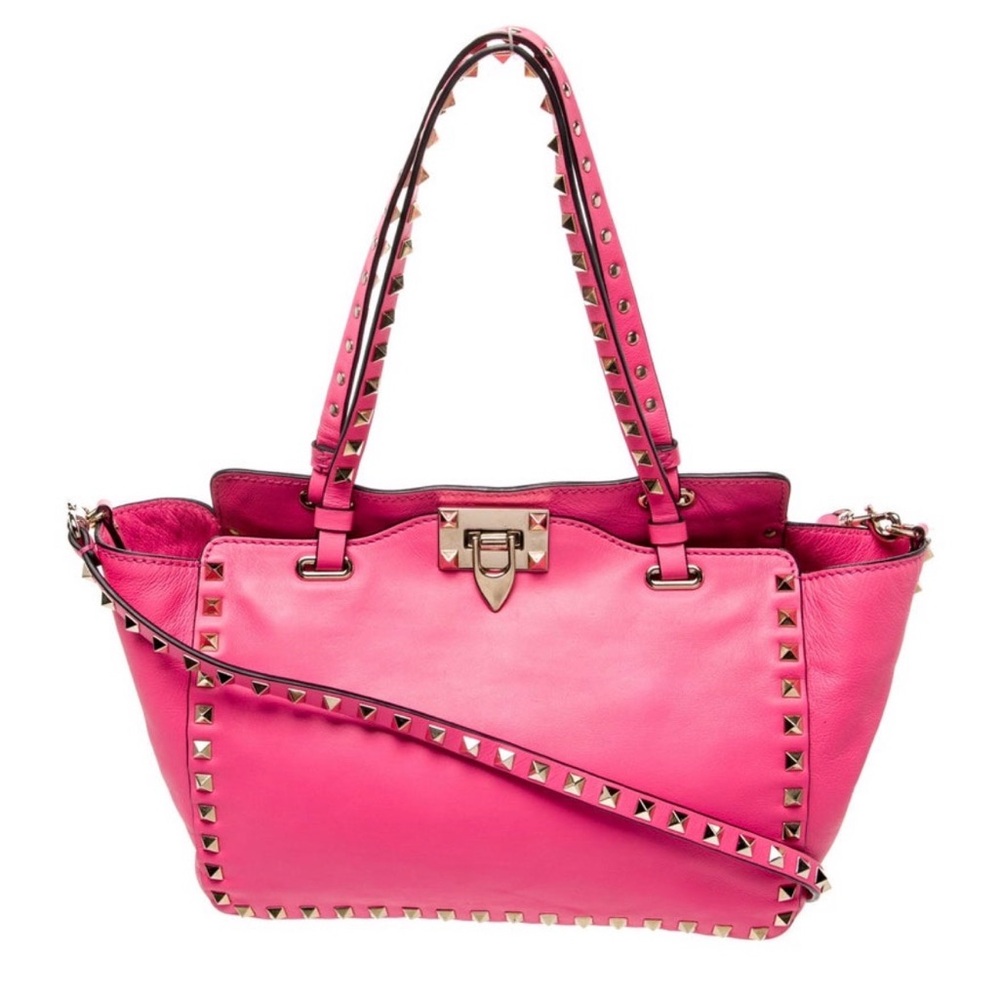 Valentino Pink Rockstud Tote - Picture 2 of 9